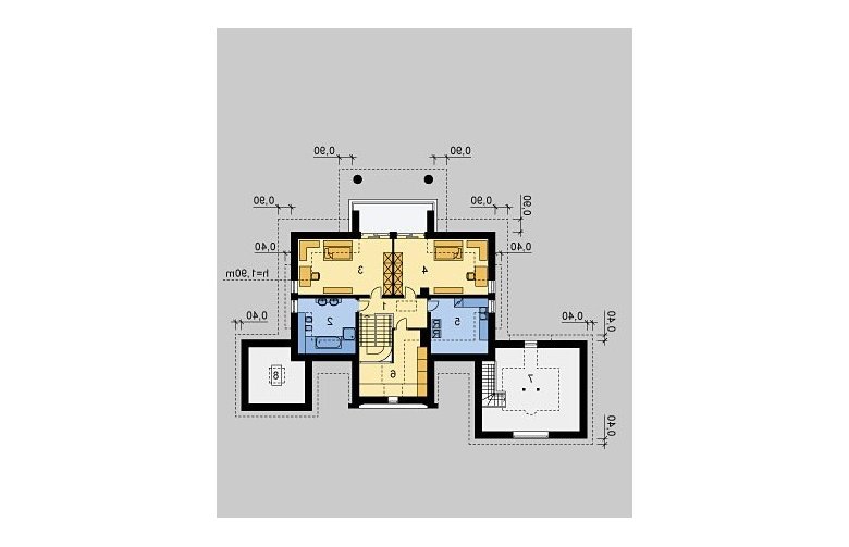 Projekt domu piętrowego LK&882 - poddasze