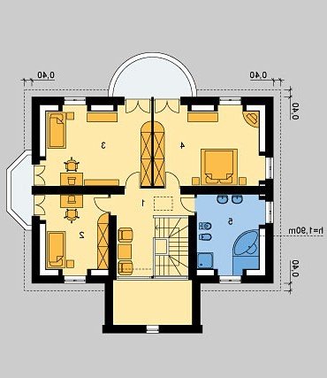 PODDASZE LK&225 - wersja lustrzana