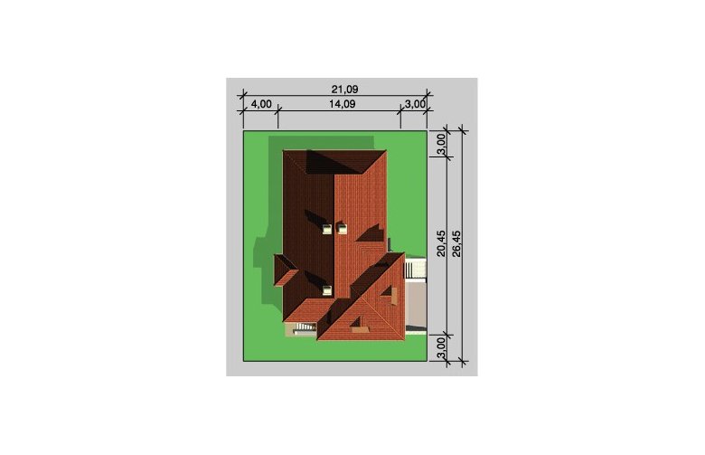 Projekt domu jednorodzinnego LK&226 - Usytuowanie