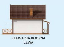 Elewacja projektu OKLAHOMA dom letniskowy z poddaszem - 2