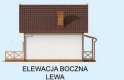 Projekt domu letniskowego OKLAHOMA z poddaszem - elewacja 2