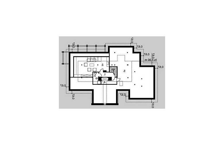 Projekt domu piętrowego LK&230 - poddasze