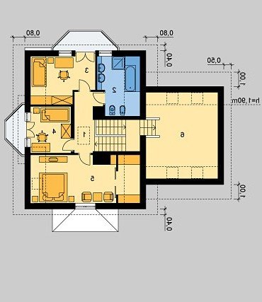 PODDASZE LK&354 - wersja lustrzana