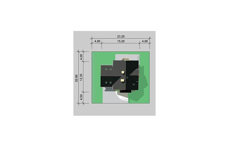 Projekt domu jednorodzinnego LK&354 - Usytuowanie