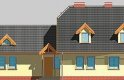 Projekt domu jednorodzinnego LK&245 - elewacja 2