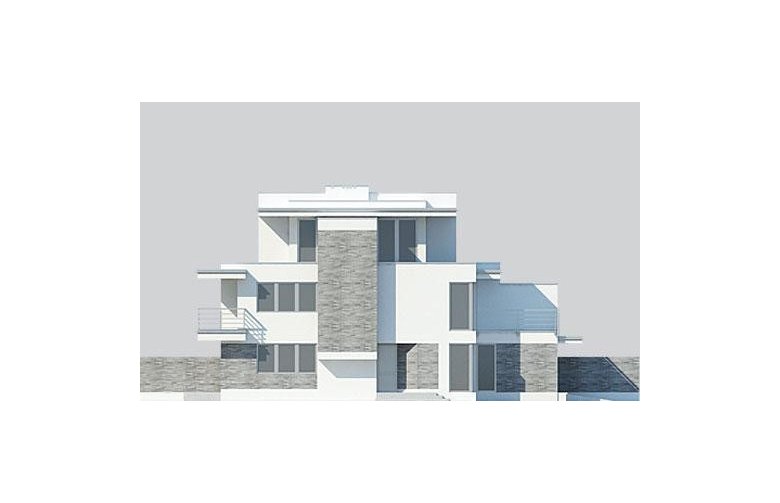 Projekt domu z poddaszem LK&246 - elewacja 1