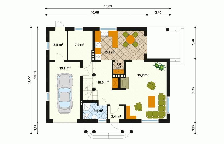 Projekt domu wielorodzinnego Boston 2 - 