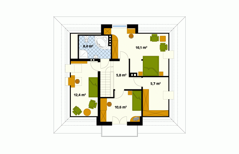 Projekt domu wielorodzinnego Boston 4 - 