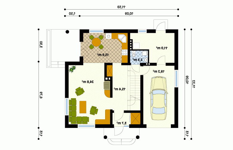 Projekt domu wielorodzinnego Boston 4 - 