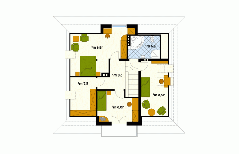 Projekt domu wielorodzinnego Boston 4 - 