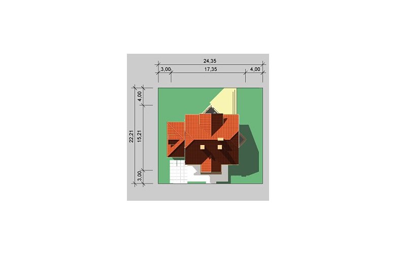 Projekt domu jednorodzinnego LK&261 - Usytuowanie