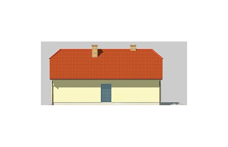 Projekt domu jednorodzinnego LK&271 - elewacja 4