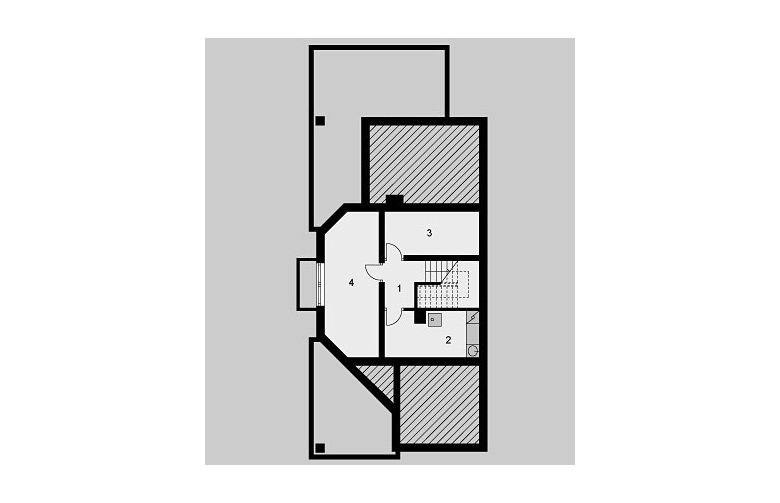 Projekt domu jednorodzinnego LK&271 - piwnica