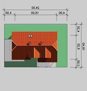 Usytuowanie budynku LK&272 w wersji lustrzanej