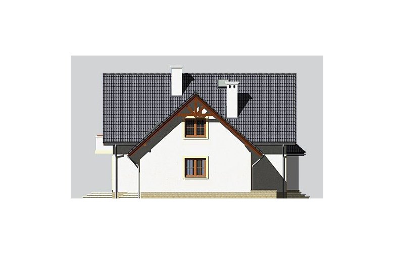 Projekt domu jednorodzinnego LK&273 - elewacja 4