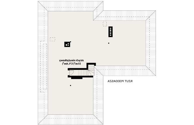 Projekt domu dwurodzinnego Driada 3 - strych