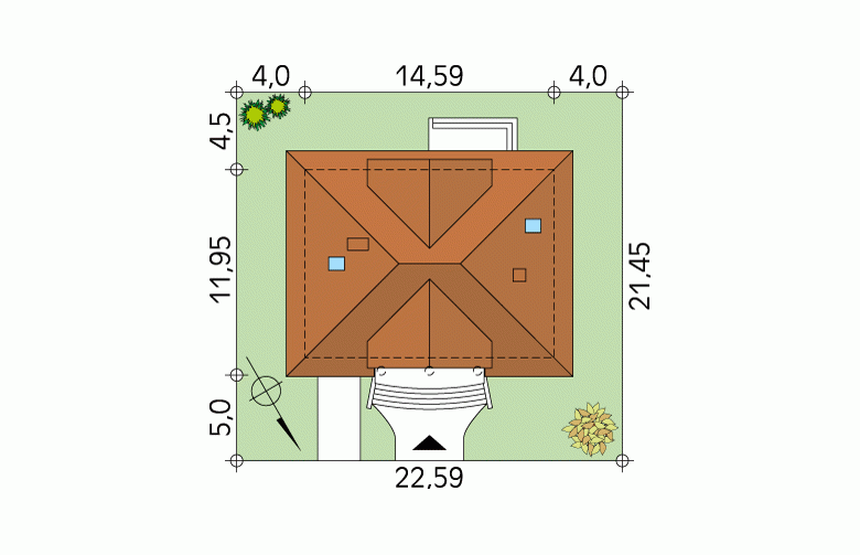 Projekt domu wielorodzinnego Brawo 3 - Usytuowanie