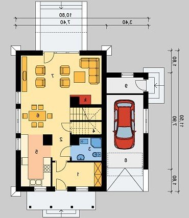 PARTER LK&274 - wersja lustrzana