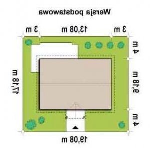 Usytuowanie budynku Z8 D w wersji lustrzanej