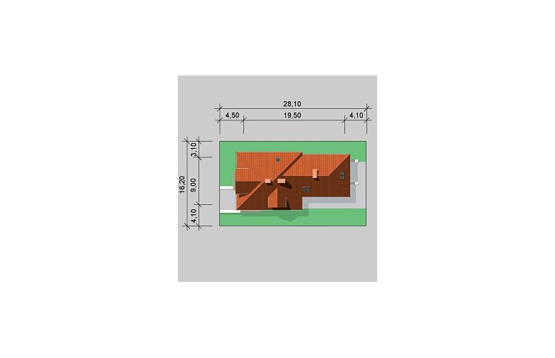 Projekt domu jednorodzinnego LK&348 - Usytuowanie