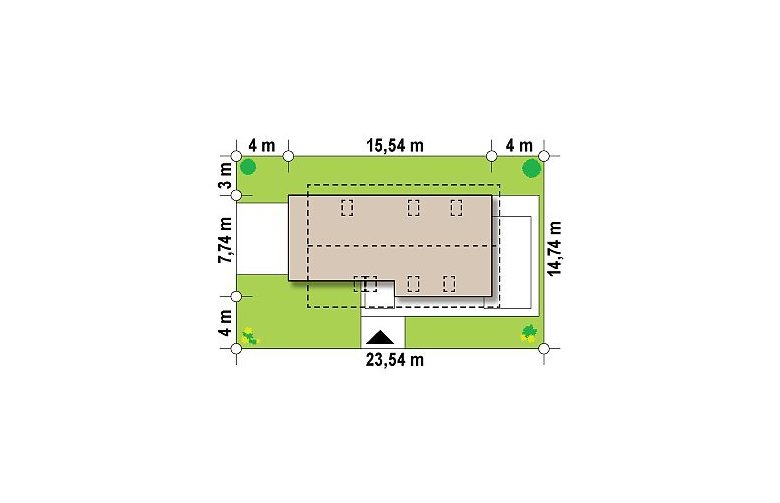 Projekt domu jednorodzinnego Z292 - Usytuowanie