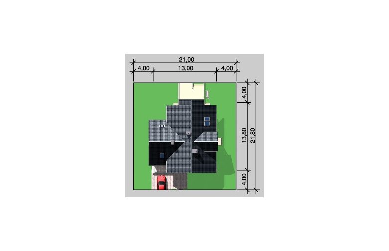 Projekt domu jednorodzinnego LK&284 - Usytuowanie