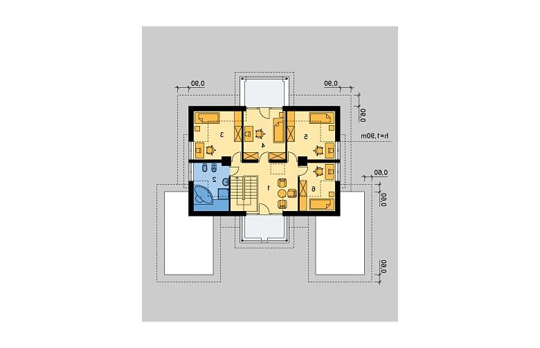 Projekt domu piętrowego LK&285 - poddasze