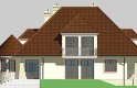 Projekt domu piętrowego LK&345 - elewacja 4