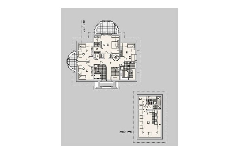 Projekt domu piętrowego LK&940 - poddasze