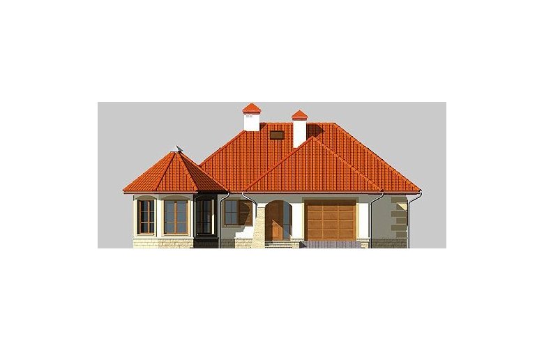 Projekt domu jednorodzinnego LK&294 - elewacja 1