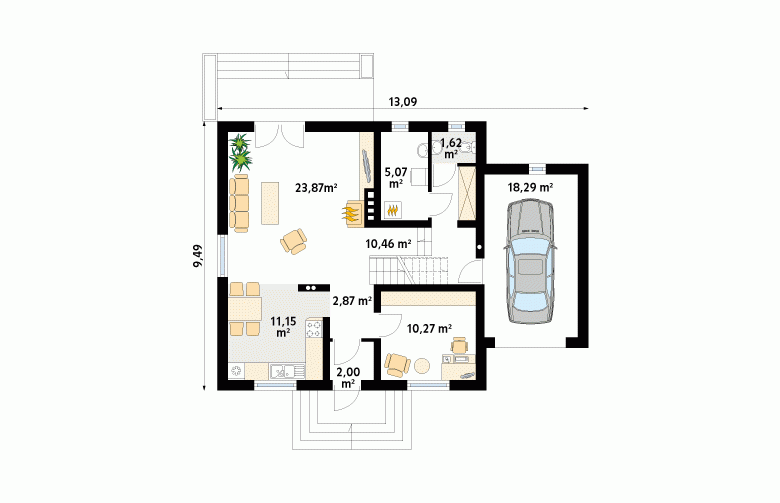 Projekt domu wielorodzinnego Bryza 2 - 