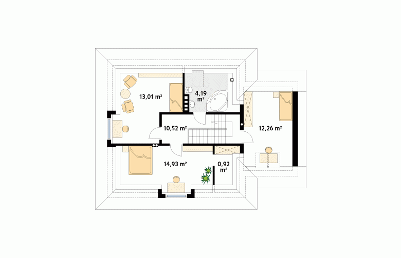 Projekt domu wielorodzinnego Bryza 2 - 