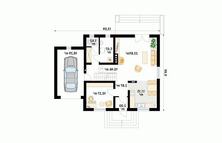 Projekt domu wielorodzinnego Bryza 2 - 