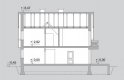 Projekt domu jednorodzinnego LK&306 - przekrój 1