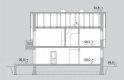 Projekt domu jednorodzinnego LK&306 - przekrój 1