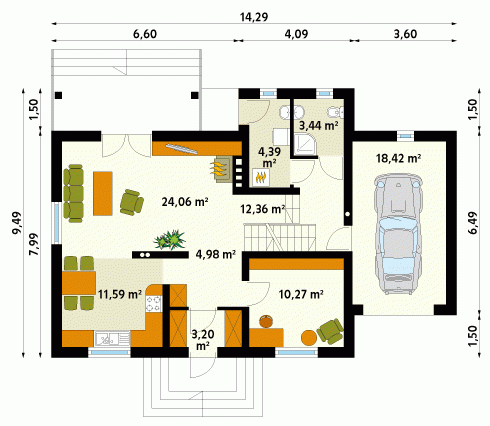 Rzut projektu Bryza 3