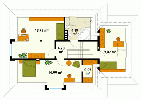 Rzut projektu Bryza 3