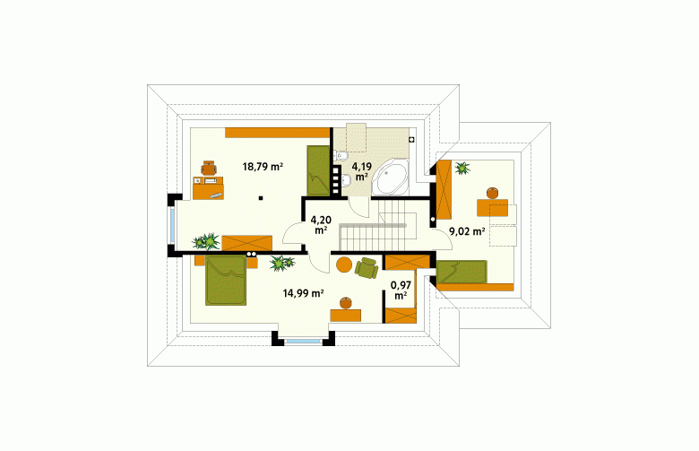 Projekt domu wielorodzinnego Bryza 3 - 