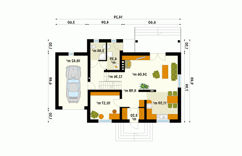 Projekt domu wielorodzinnego Bryza 3 - 