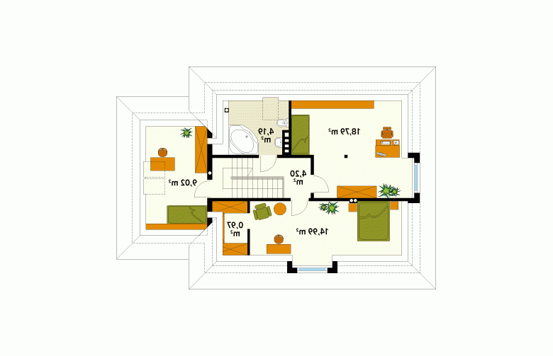 Projekt domu wielorodzinnego Bryza 3 - 