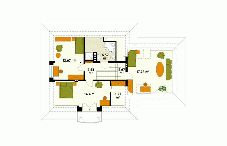 Projekt domu wielorodzinnego Bryza 4 - 