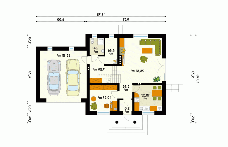 Projekt domu wielorodzinnego Bryza 4 - 