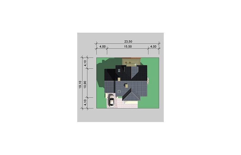 Projekt domu jednorodzinnego LK&315 - Usytuowanie