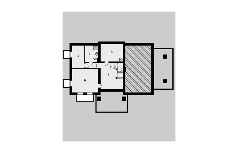 Projekt domu piętrowego LK&321 - piwnica