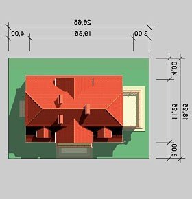 Usytuowanie budynku LK&321 w wersji lustrzanej