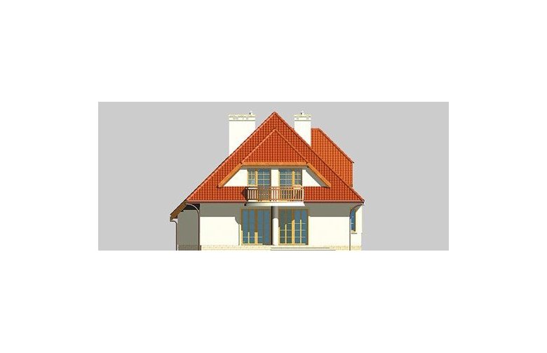 Projekt domu jednorodzinnego LK&324 - elewacja 2
