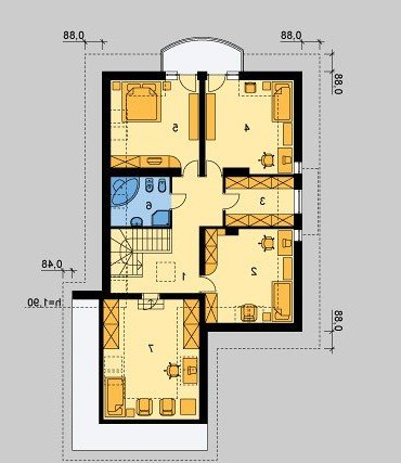 PODDASZE LK&324 - wersja lustrzana