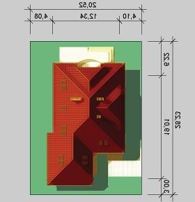 Usytuowanie budynku LK&324 w wersji lustrzanej