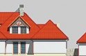 Projekt domu piętrowego LK&327 - elewacja 4