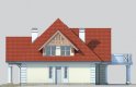 Projekt domu piętrowego LK&925 - elewacja 4